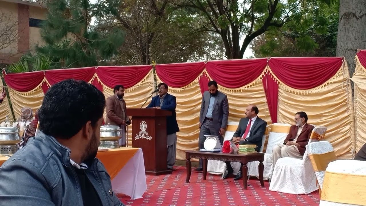 Retirement speech by Professor Shareef Zahid