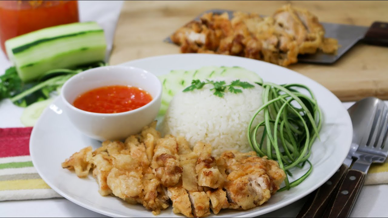 Thai Style Fried Chicken and Rice ข้าวมันไก่ทอด - Episode 101