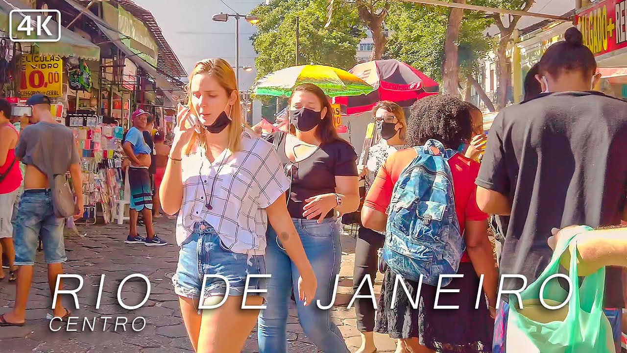Downtown Rio de Janeiro 🇧🇷 SAARA: Rua da Alfândega | Brazil | 4K