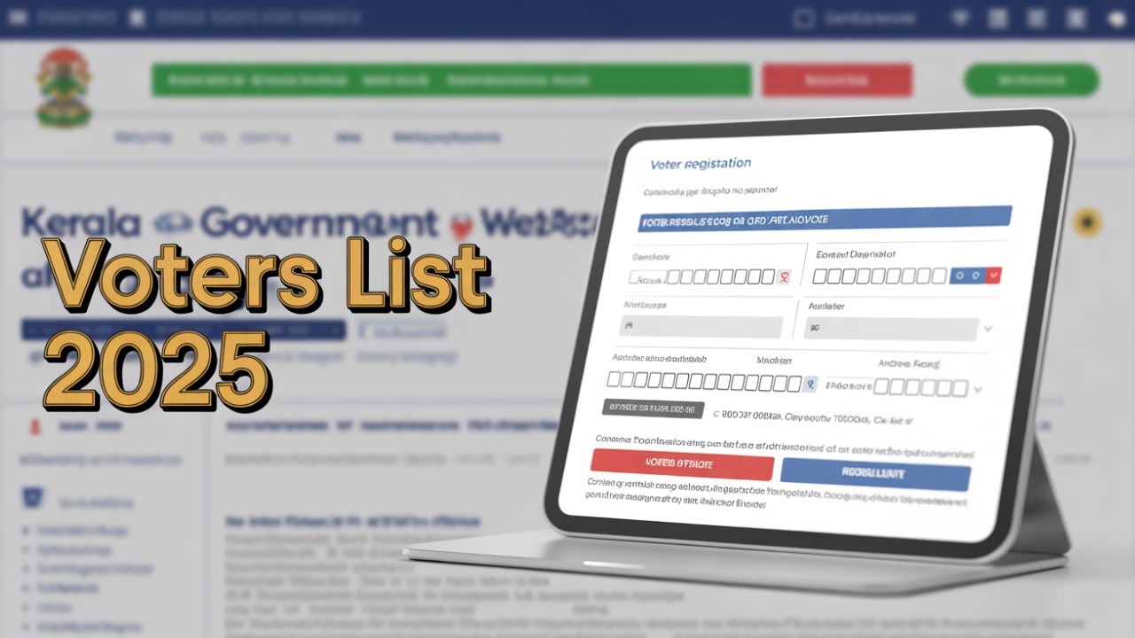 sec.kerala.gov.in Voters List 2025 - Citizen Registration - step by step