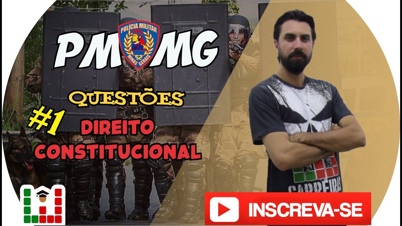 Concurso PMMG - Direito Constitucional- Aulão Questões #1 - Professor Rodrigão #pmmg
