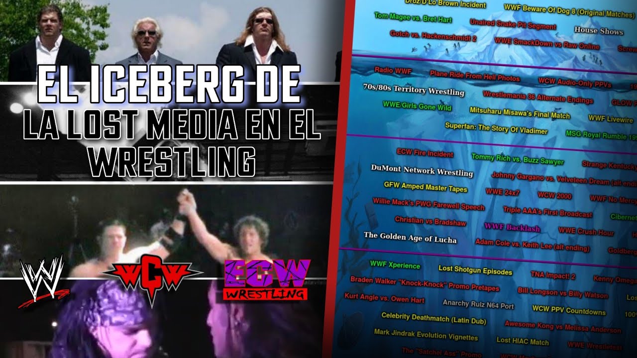 El ICEBERG de la LOST MEDIA del WRESTLING - LUCHA LIBRE (WWE, WCW, TNA, ECW, y más) | Sebastián Cage
