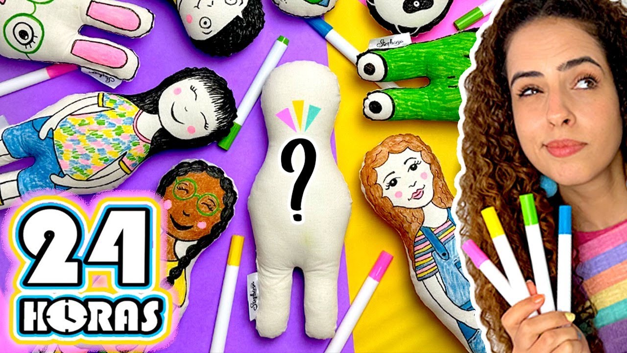 24h PINTANDO PERSONAGENS TOY ART! + SURPRESA! Paula Stephania