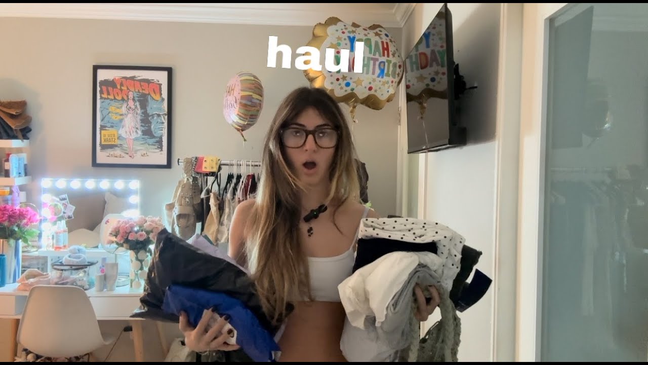 TRY ON HAUL!!!! some clothes from depop and birthday gifts