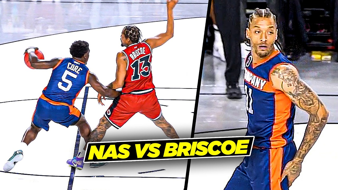 Nas & Michael Beasley BATTLE Isaiah Briscoe & Earl Clark In The Big 3 | 3s Company vs Trilogy