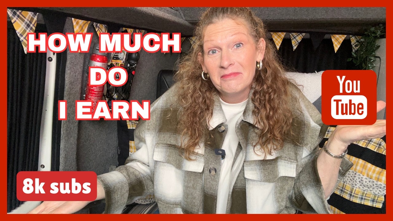 HOW MUCH YOUTUBE PAID ME 8K SUBS | actual figures | @vanlifegoodies