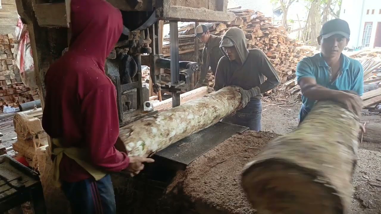 HASIL BERLIPAT POTONG KAYU KERAS DAN MAHONI