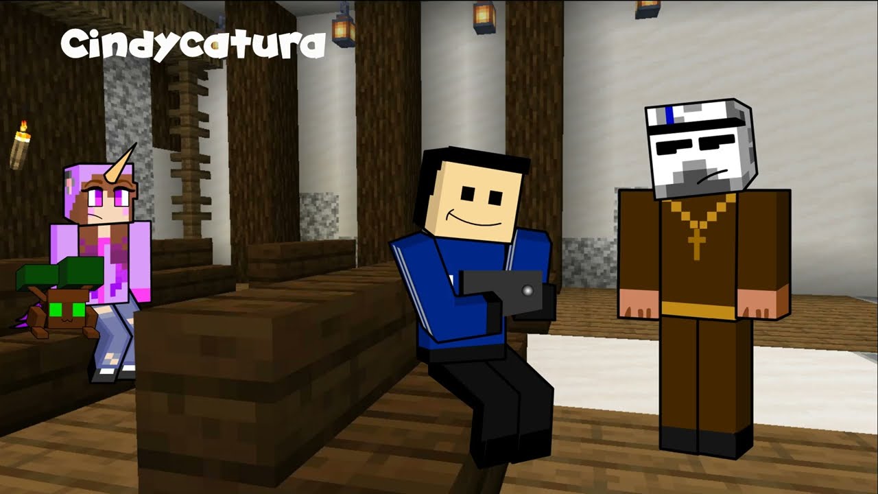 Quackity juega Angry Birds en la misa y es castigado por el padre Alexby - Clip Karmaland 5