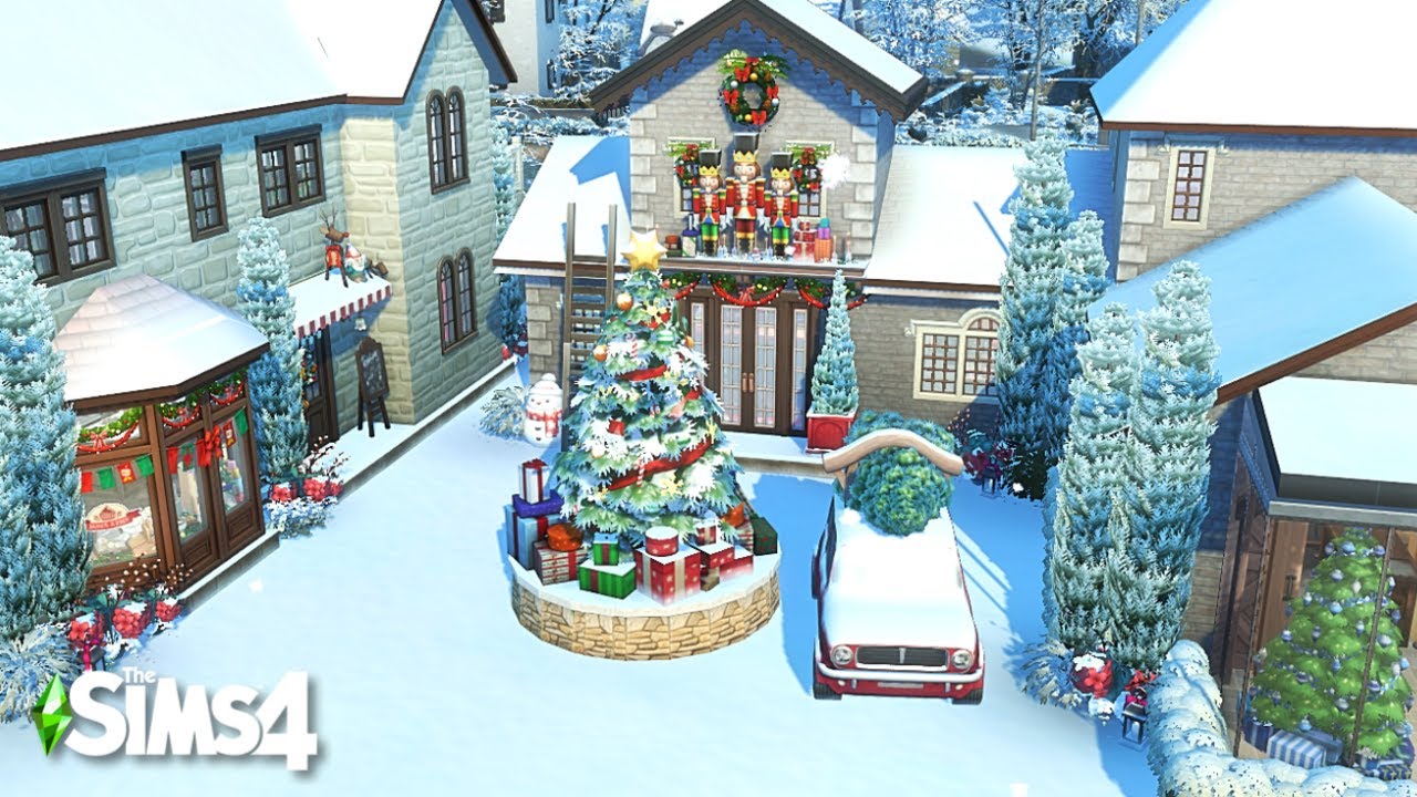 🎄크리스마스 재택 베이커리&소품샵  | 심즈4 건축 | Speed Build (NO CC)