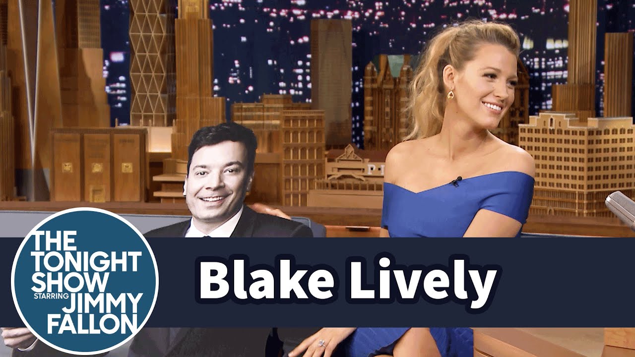 Jimmy Gives Blake Lively a Life-Size Cutout of Himself