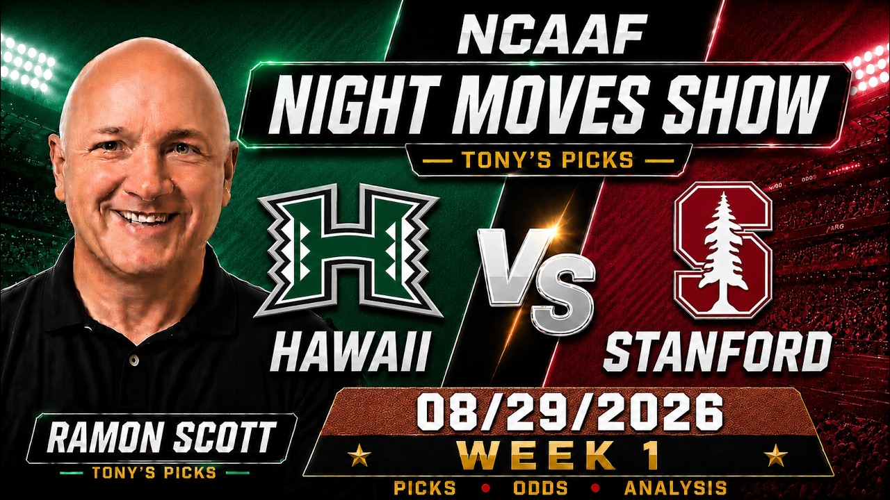 Hawaii против Stanford: коэффициенты и прогнозы на 1-ю неделю студенческого футбола, 29.08.26 | N...