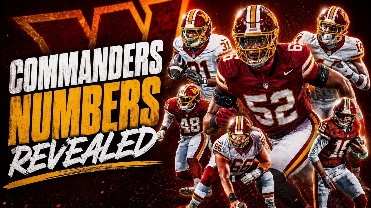 IT FINALLY HAPPENED! Commanders Jersey Number REVEAL! Sonny Styles, Antonio Williams GREAT PICKS!