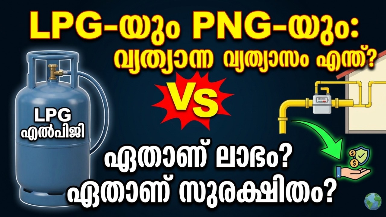 എന്താണ് LPG  യും PNG തമ്മിൽ ഉള്ള വിത്യാസം | What is PNG GAS explained in malayalam