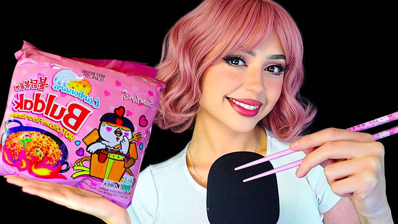 ASMR Spicy Buldak Mukbang  🍜