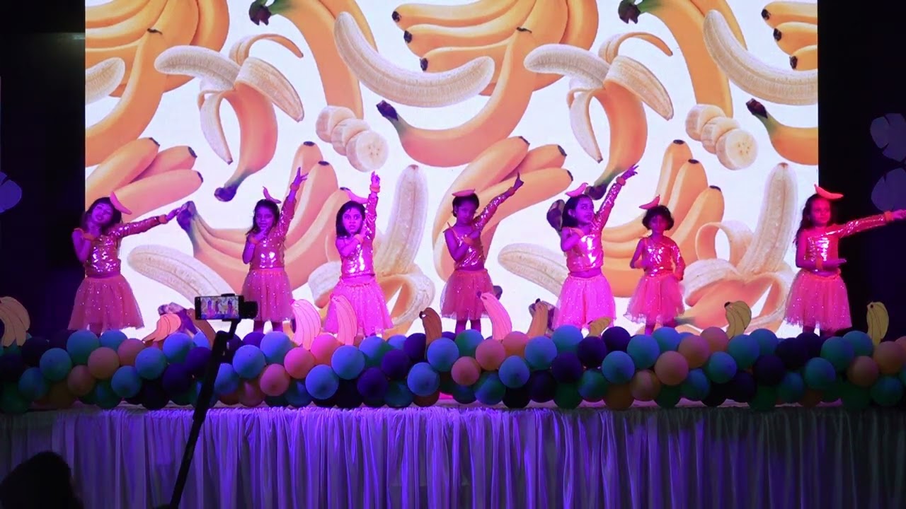 BANANA CHA CHA KIDZEE THOPPUMPADY ANNUAL DAY 2023 | Dance for Kindergarten #kids #danceperformance