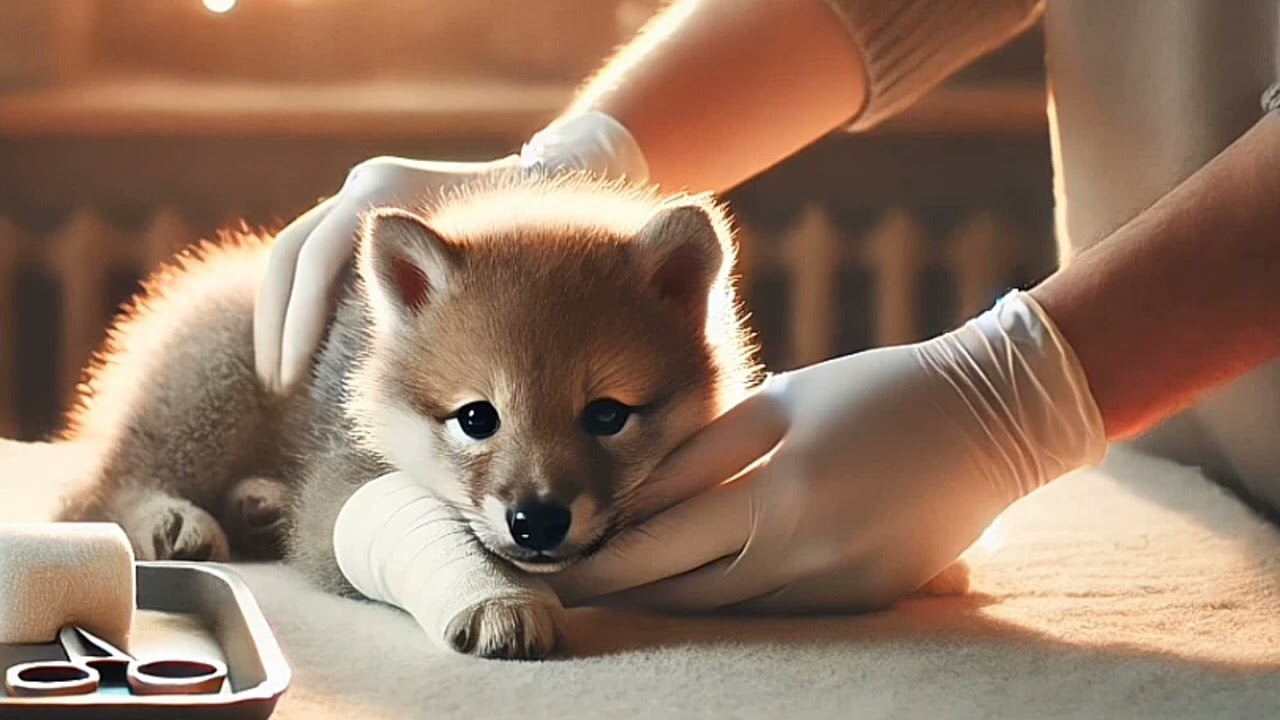 Gentle veterinarian treats your injury (injured wolf cub listener) [ASMR ROLEPLAY]