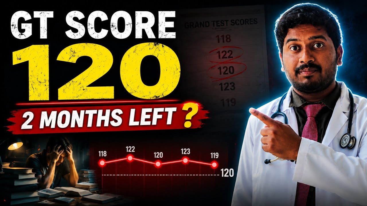 WHY your GT is NOT CROSSING 120 CORRECT ⁉️ NEET PG Reality by Dr. RMD 🚫