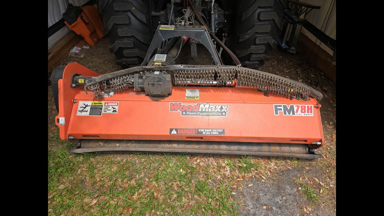 Woodmaxx Flail Mower Chain Guard Fail #flailmower #masseyferguson #woodmaxx #tractor #tractorvideo