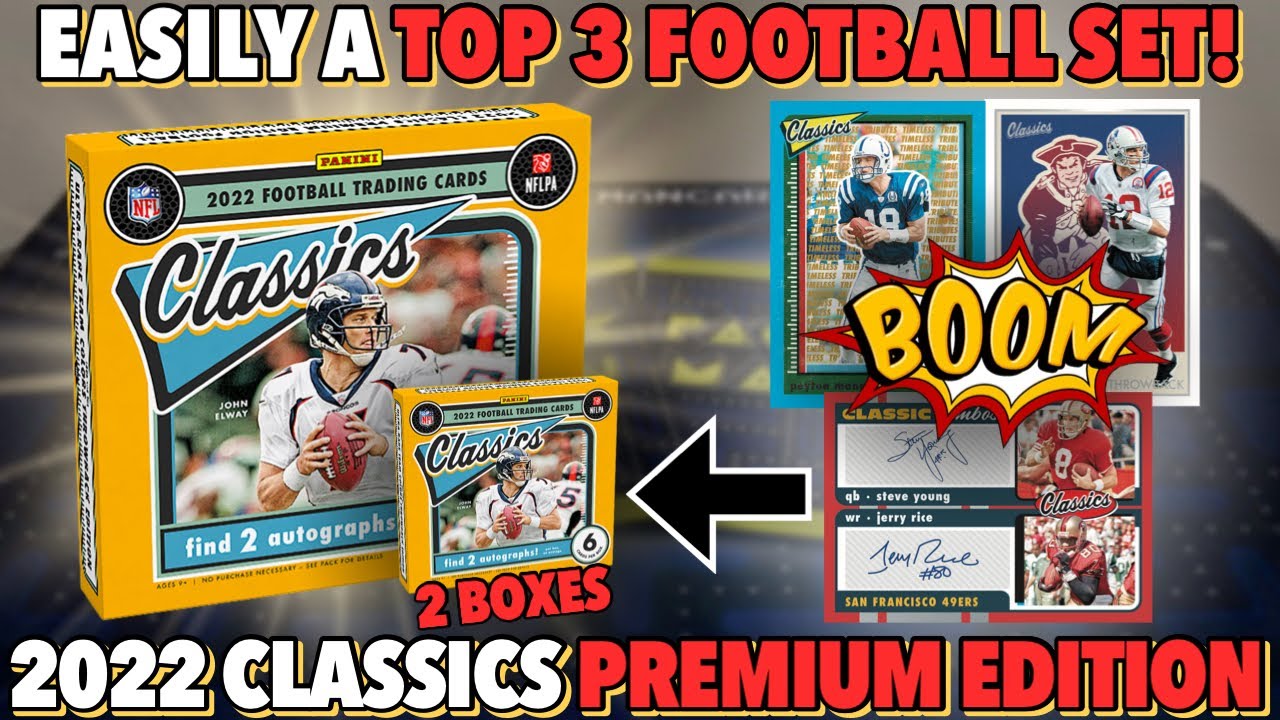 This product is REALLY GOOD! 🥵🔥 2022 Panini Classics Football Premium Edition Hobby Box Review x2