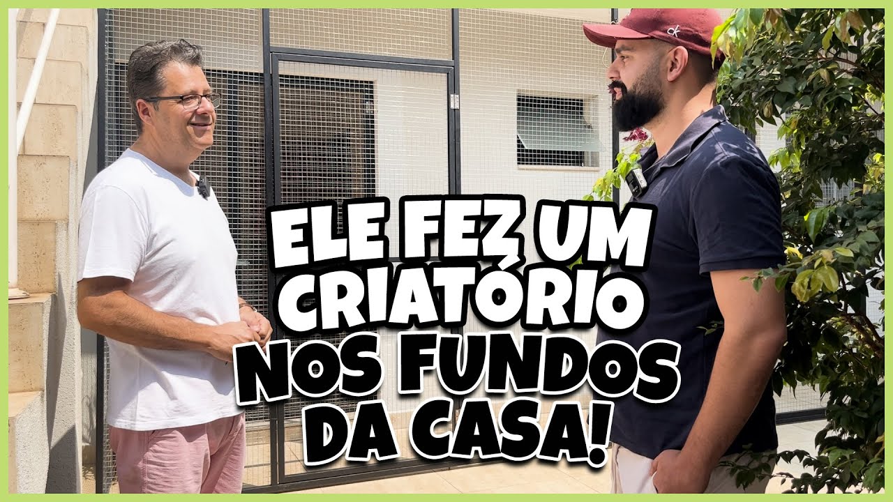 VISITANDO UM CRIATÓRIO NOS FUNDOS DE CASA