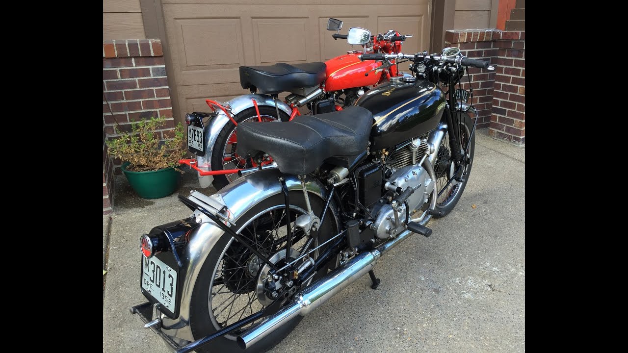 1950 Vincent Chinese Red Comet motorcycle