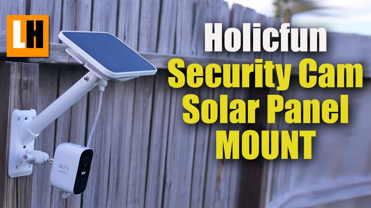 Holicfun Security Camera and Solar Panel Wall Mount for Blink, Ring, Arlo, Eufy, Reolink Cameras