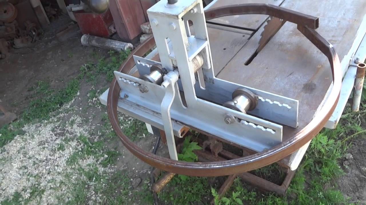 Трубогиб самодельный. Homemade Roller Bender