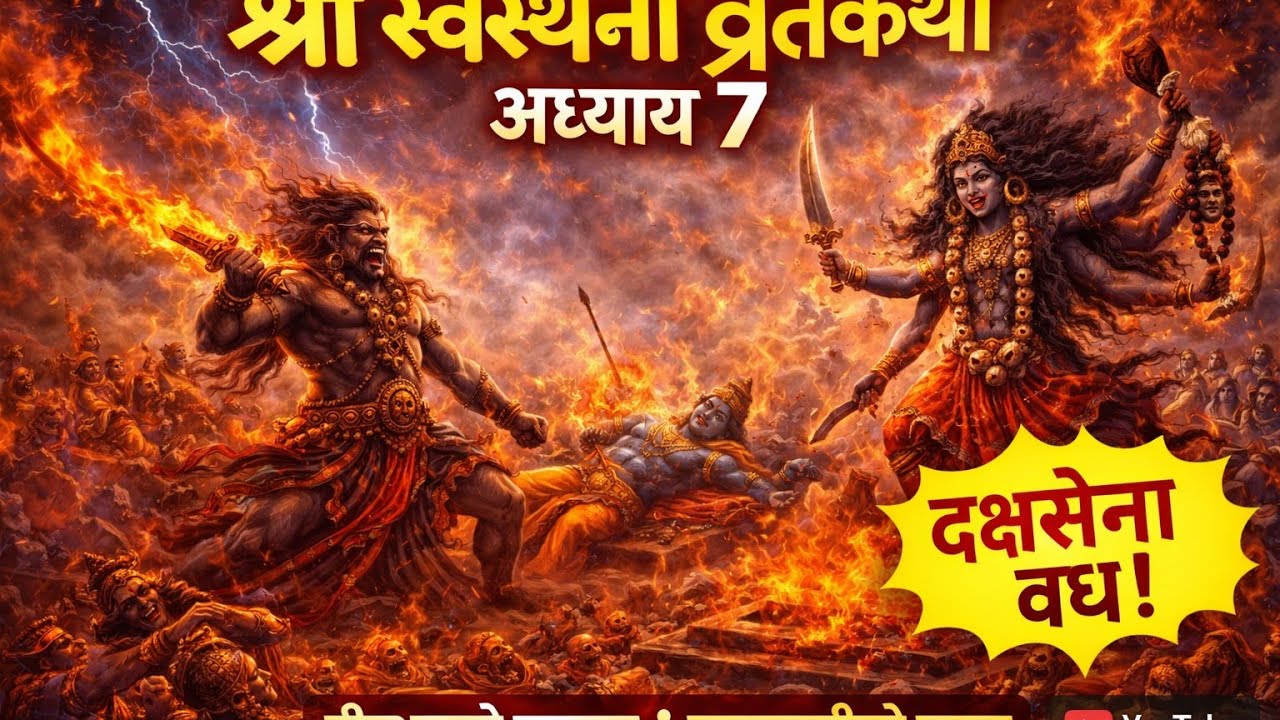 👉 दक्ष सेना नाश भयो! 😱 वीरभद्र–महाकालीको महायुद्ध | श्री स्वस्थानी व्रतकथा अध्याय ७