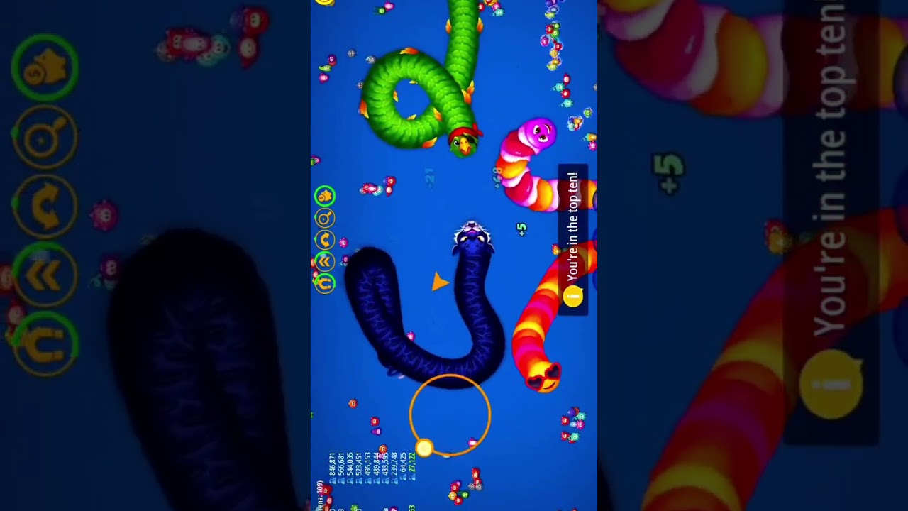 @rolexgaming10 #wormszone #snakegame 🐛#snakegoogle 😡😡@rolexgaming10 1M 😱😱