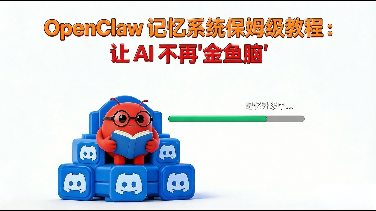 OpenClaw记忆系统保姆级教程: 让你的龙虾变成记忆大师