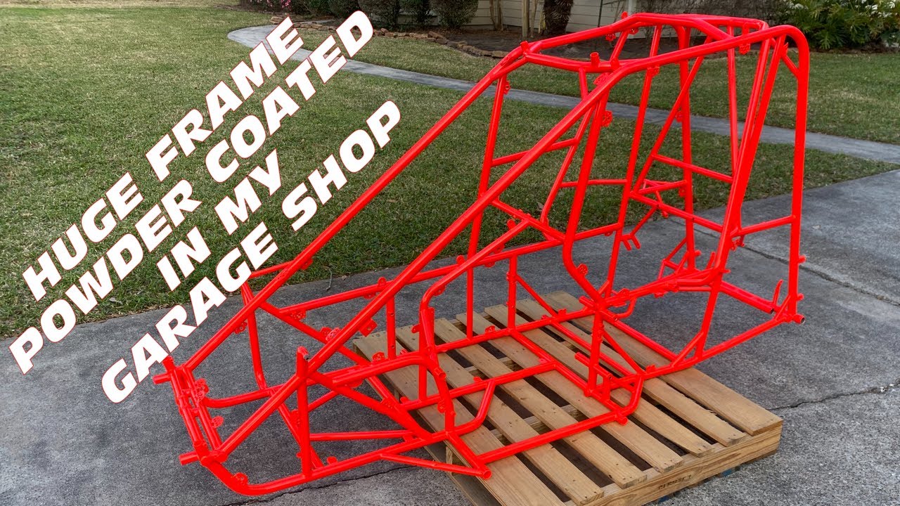 Mini Sprint Car Frame Powder Coated!