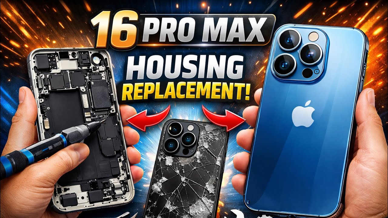 iPhone 16pro max replacement full housing. #repairs #iphone 