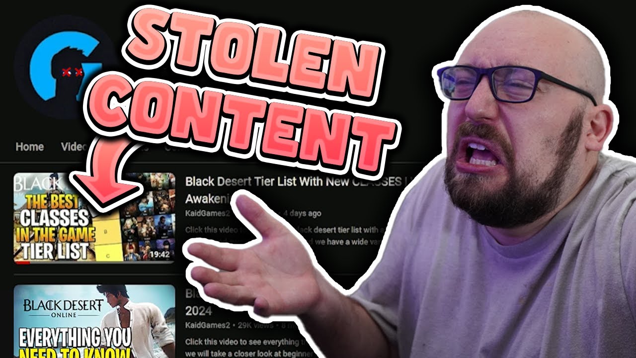 Infamous YouTuber is STEALING Work From Other BDO Creators 1 for 1