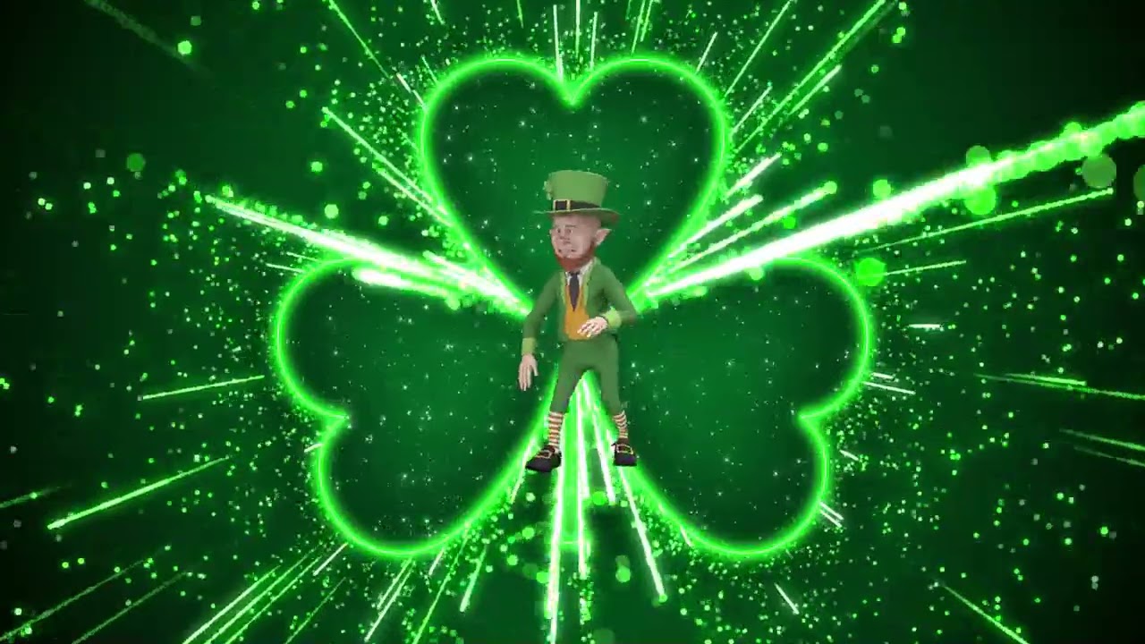 2 Hour Happy St. Patrick Day Dancing Leprechaun Background Video | 365Edits.com