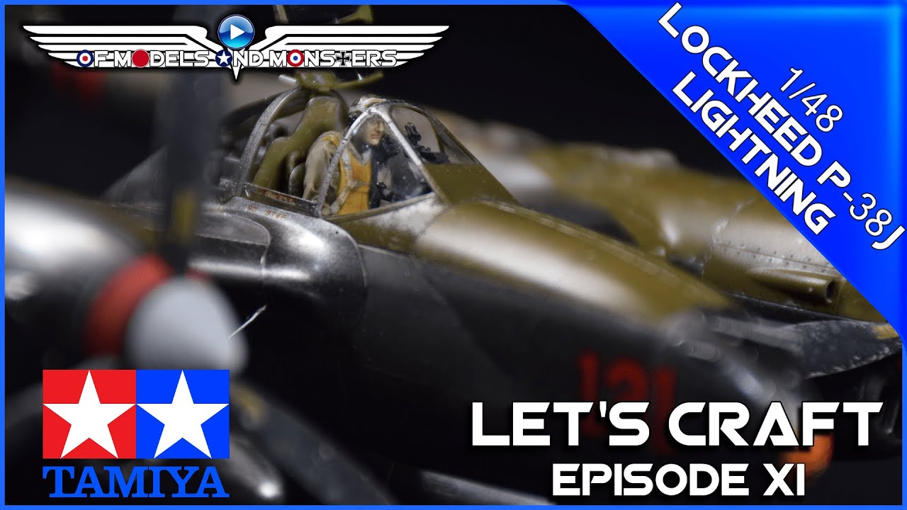 Let's Craft Episode 11  Tamiya 1/48 Lockheed P-38J Lightning