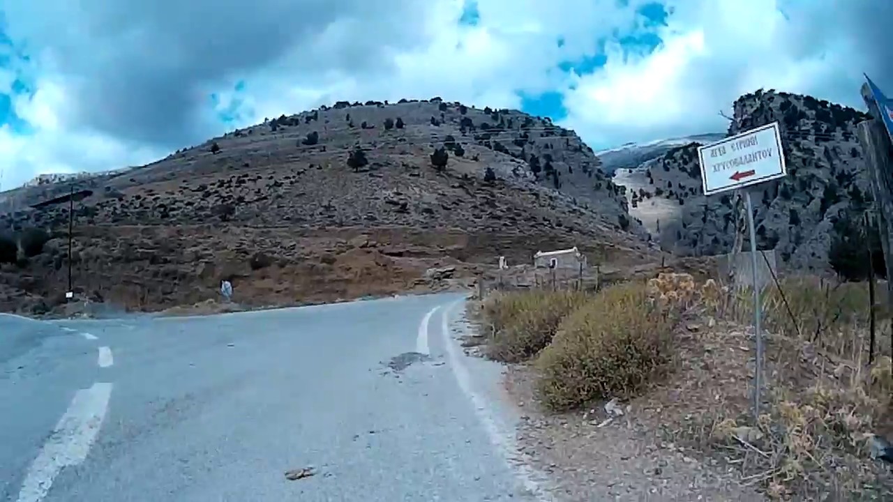 Bike Ride from Zaros Lake to Agia Galini via Voriza climb at max 645m.elevation