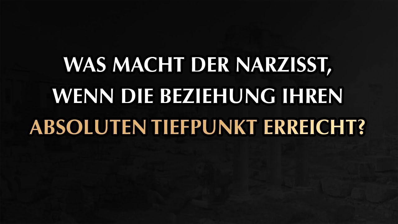 Wenn der Narzisst diese spezifische Handlung vollzieht, ist es vorbei | Narzissmus