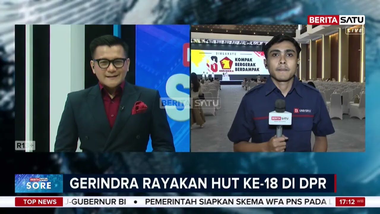 Rayakan HUT ke-18 di DPR, Sufmi Dasco: Gerindra Ingin Hidup 1.000 Tahun Lagi #Beritasatu
