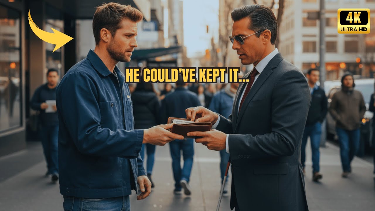 Blind millionaire dropped his wallet—only the single dad returned it with everything inside