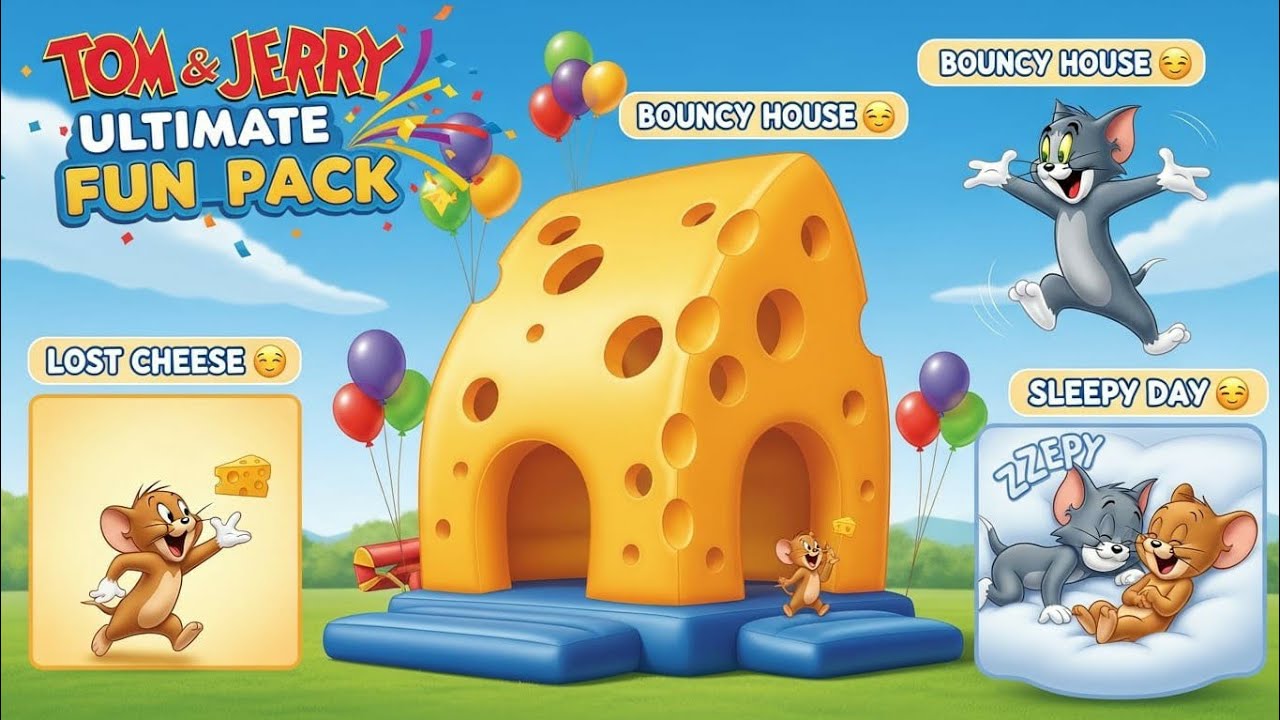 Funny Town Cheese Hunt 🧀🕵️ + Bouncy House Madness 🎈🤣 + Sleepy Day Story 😴