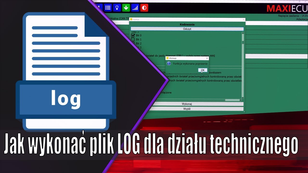 Jak wykonać plik LOG - MaxiEcu