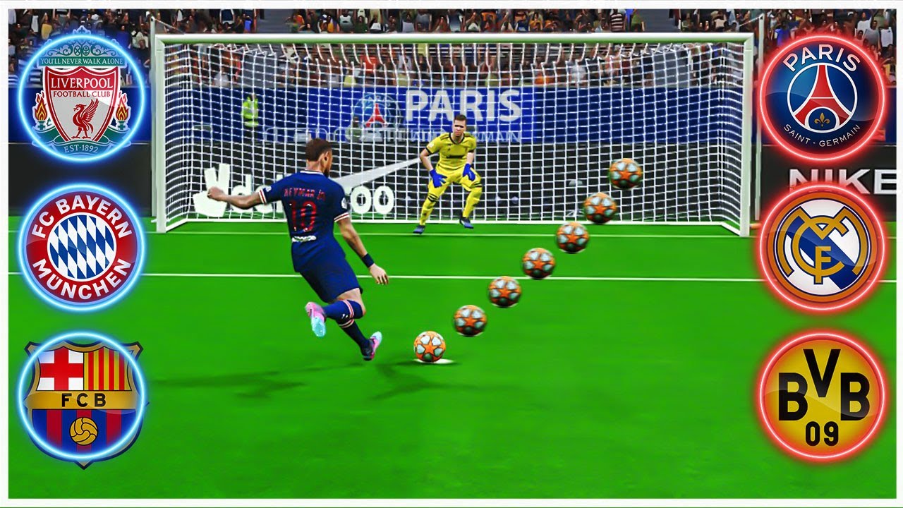 COMEÇA A CHAMPIONS LEAGUE DE PÊNALTIS 2020/21 COM NEYMAR, MESSI E RONALDO! PES 2021