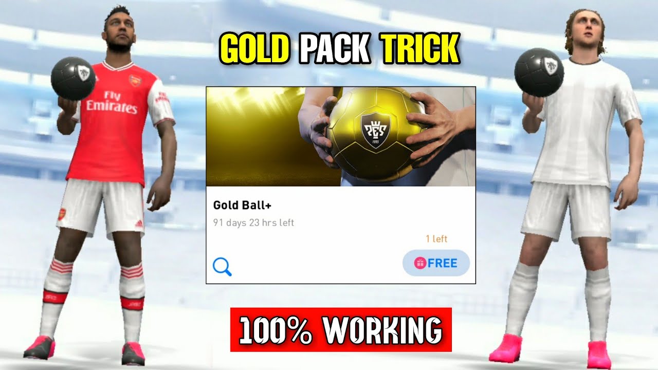 Black Ball Trick in Gold Pack Pes 2020 Mobile || Bug Trick To Get Black Ball in Gold Pack Pes 2020