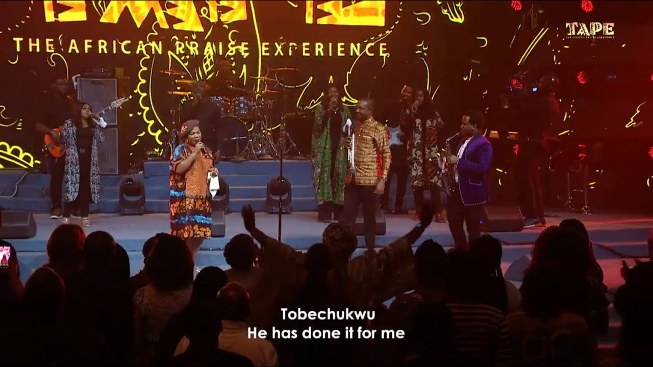 Tobechukwu- Nathaniel Bassey ft. Mercy Chinwo and Beejay Sax Live at TAPE 2023 #TAPE