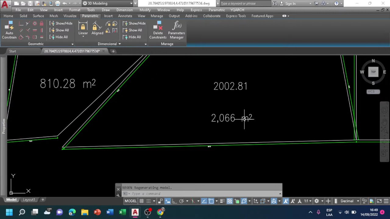 &Aacute;reas y Dimensiones Autom&aacute;ticas en AutoCAD