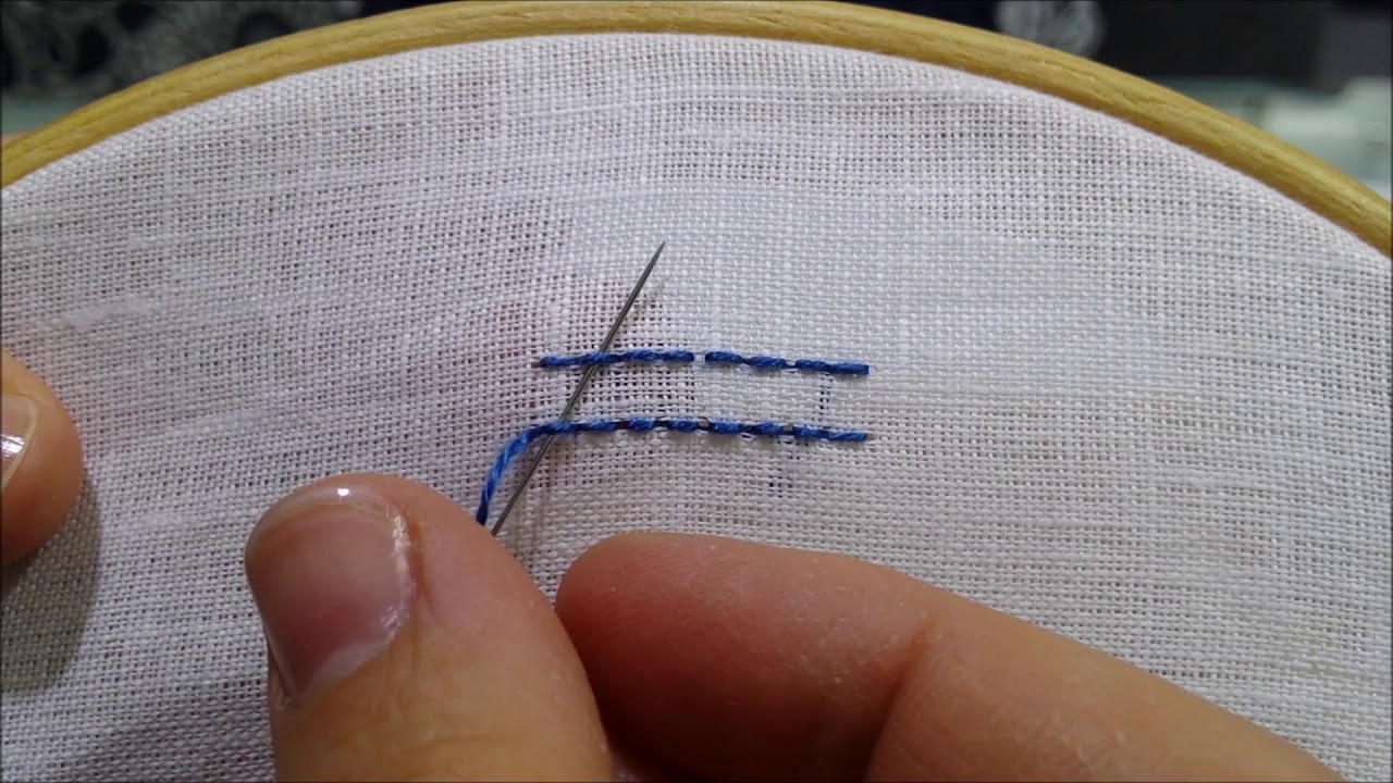 Punto Pechinese doppio - Tutorial ricamo a mano