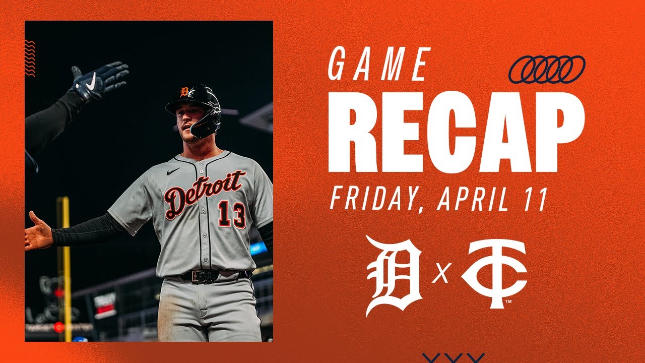 Game Highlights: Tigers Rally with Four-Run Sixth Inning, Take Series Lead over Twins | 4/11/25