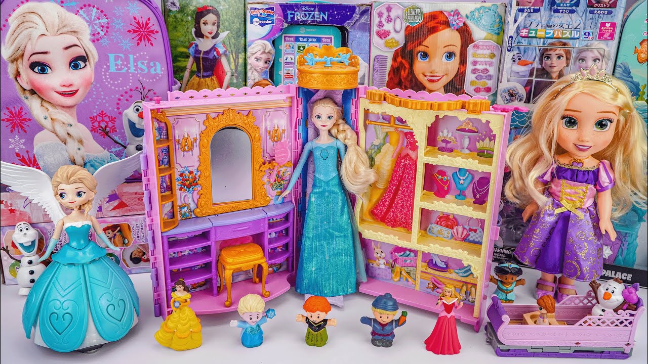 Unboxing Disney Princess Dolls Toys Collection | Disney Princess Clothes and Fashions Playset Review