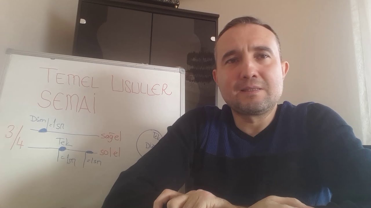 SEMAİ USULÜ - 3/4 LÜK (3 Zamanlı Usul) DÜM - TEK - TEK - UYGULAMALI - İKİNCİ DERS.