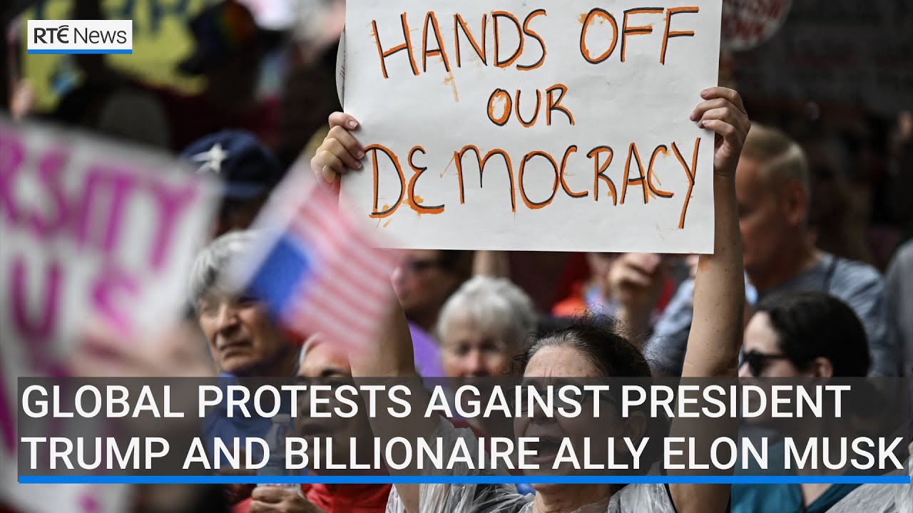 Thousands protest around world against US President Donald Trump and billionaire ally Elon Musk